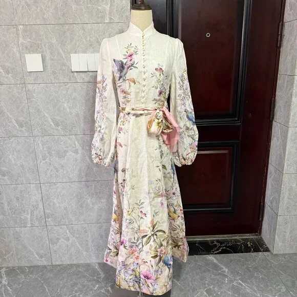 Zimmermann REBELLION BUTTON MIDI DRESS - Picture 2 of 10